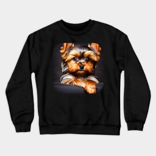 Yorkshire Terrier Puppy Crewneck Sweatshirt